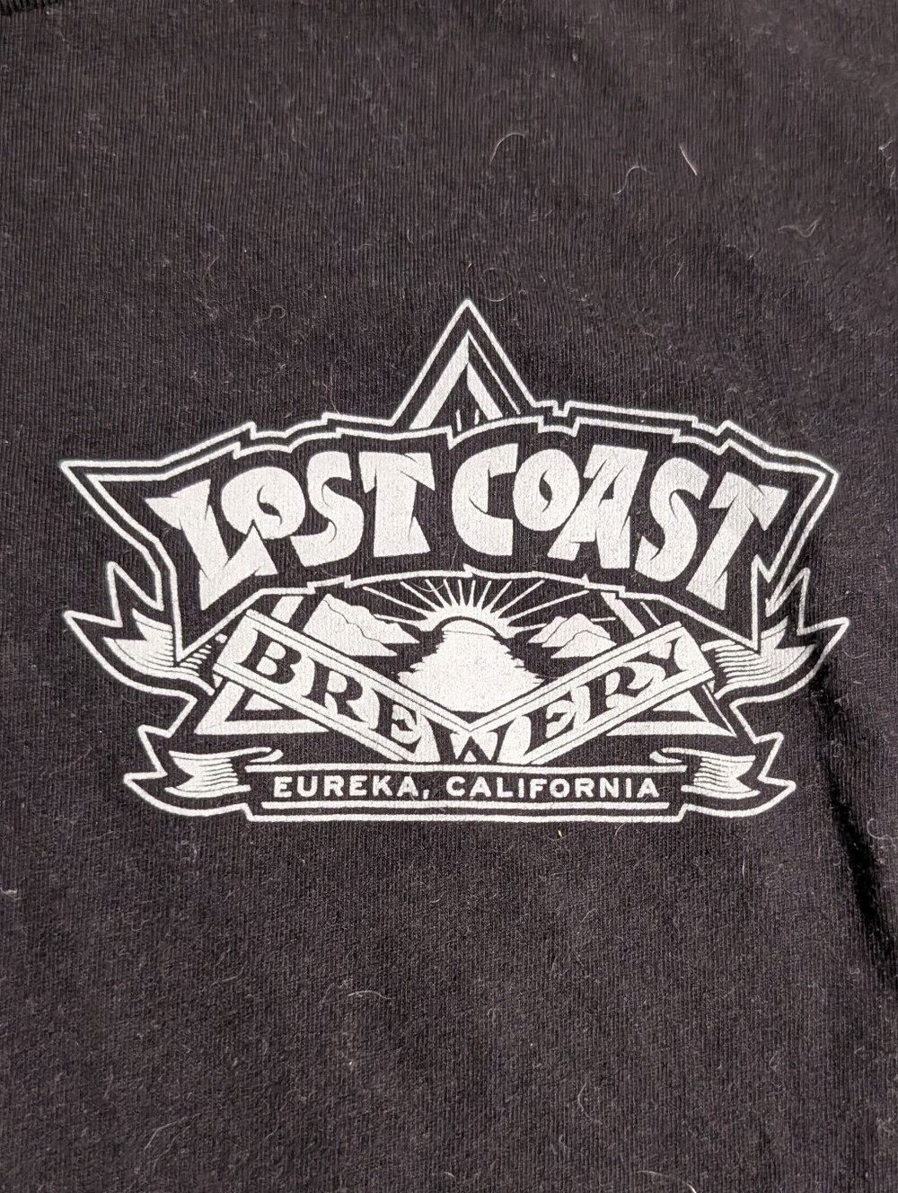 Lost Coast Brewery Black Logo Tee